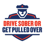 Drive sober or get pulled over logo